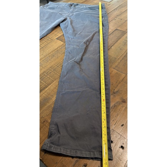 PAIGE Chino Khaki Pants Grey Men's 38x32 - Picture 10 of 11